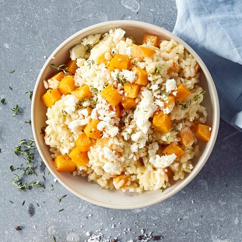 Recept: risotto met butternut en Griekse feta.