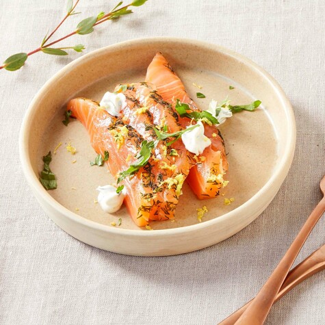 Recept: gravad lax.