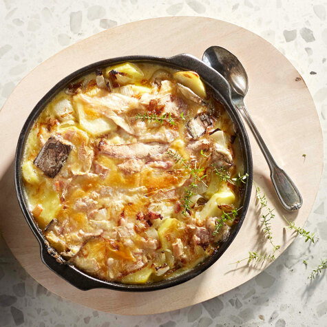 Tartiflette met witloof van bij CRU.