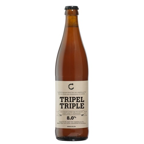 Tripel bier van CRU.