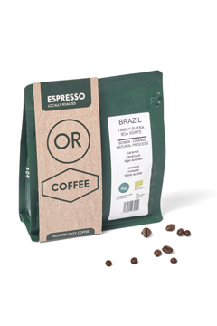 Café espresso Brasil de OR Coffee, disponible auprès de CRU.