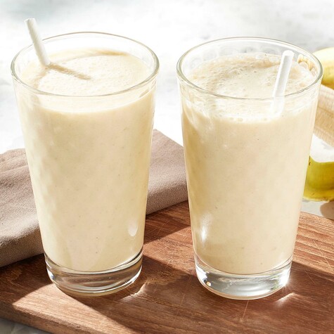 Recette : milk-shake rafraîchissant à la banane.