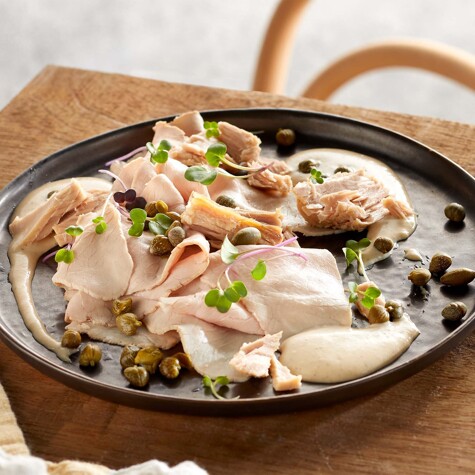 Vitello tonnato van bij versmarkt Cru.