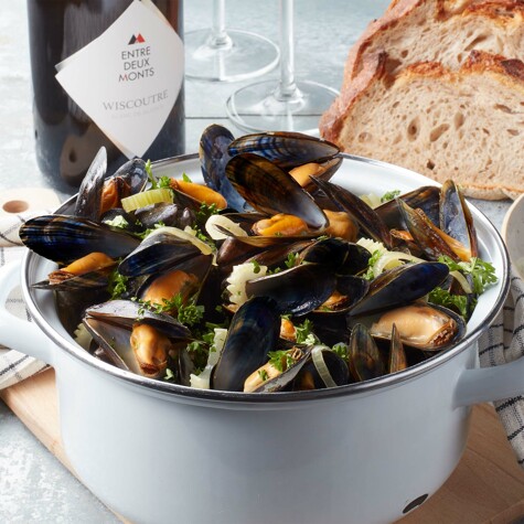 Recept: Belgische mosselen ‘Entre-Deux-Moules