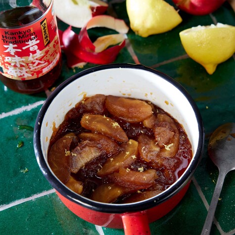 Recette : compote de pommes au honmirin.