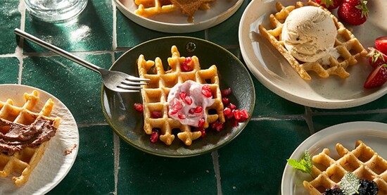 Recette : gaufres au beurre de cacahuète