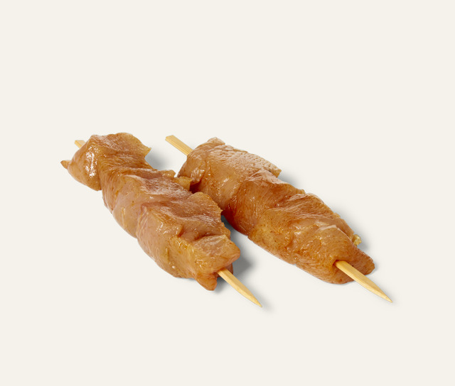 Kalkoenbrochette gekruid