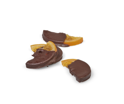 Oranges confites au chocolat